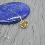 Citrine Silver Floral Pendant: November Birthstone, thumbnail 4 of 8
