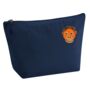 Embroidered Orangutan Organic Cotton Accessory Bag, thumbnail 1 of 2