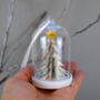 Personalised Paper Christmas Tree Glass Dome Decoration, thumbnail 8 of 12