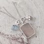 The Trio' Rose Quartz Sterling Silver Necklace, thumbnail 1 of 11