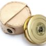 Vintage Replica Brass Pocket Compass With Leather Case, thumbnail 2 of 9