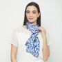Honesty Print Long Double Sided Silk Scarf, thumbnail 1 of 12