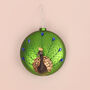 G Decor Majestic Glass Peacock Christmas Tree Bauble, thumbnail 3 of 4