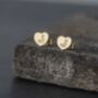 Heart Letter Initial Stainless Steel Stud Earring, thumbnail 10 of 12