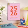 2025–2026 Academic Year Calendar | Colourburst | August Start | A4, thumbnail 1 of 6