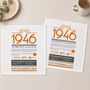 Personalised 80th Birthday Gift 1946 Handkerchief Pair, thumbnail 1 of 12