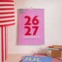 2026–2027 A4 Academic Year Calendar | Colourburst | August Start, thumbnail 1 of 7