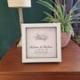 Personalised 25th Anniversary Gift Framed Silver Bow, thumbnail 4 of 6