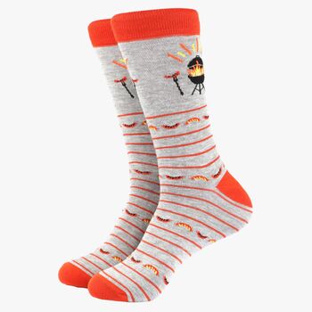 Men's Bamboo Socks BBQ King Of The Grill, 2 of 3