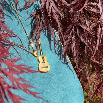 Enchanted Woods Strum Guitar Necklace, 5 of 6