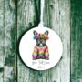 Personalised French Bulldog Hippie Decoration, thumbnail 2 of 2