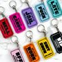 Arcade Ticket Funny And Offensive Novelty Keyrings, thumbnail 2 of 10