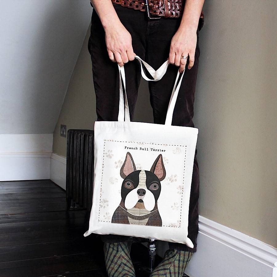 Canvas Dog Print Tote Bag 40 Breeds Available By Simon Hart