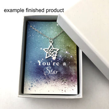 Sterling Silver You Are A Star Necklace, 11 of 12