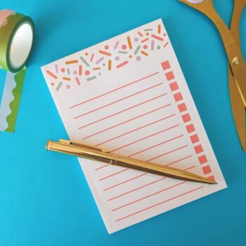 A6 Sprinkles Checklist Notepad, 5 of 5