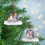 Personalised Penguin Family Christmas Decoration, thumbnail 2 of 5