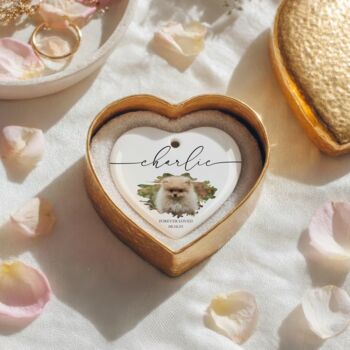 Personalised Pet Memorial Photo Bauble, 3 of 4