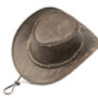 Soft Foldable Leather Hat, thumbnail 6 of 8