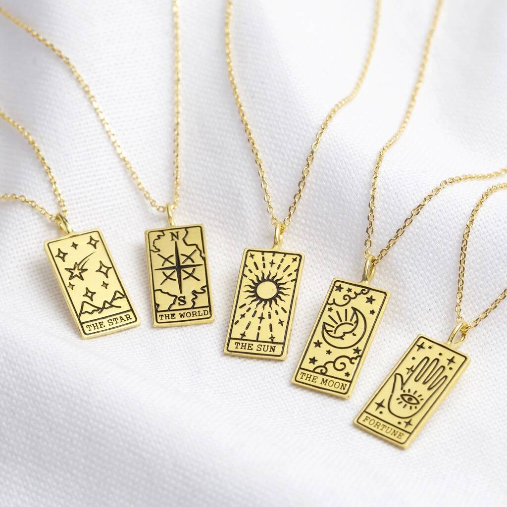 Tarot Card Pendant Necklace By Lisa Angel
