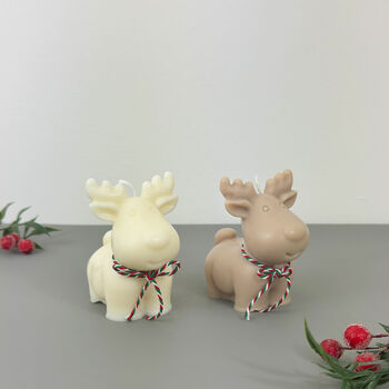 Christmas Reindeer Candle And Christmas Decoration, 4 of 12