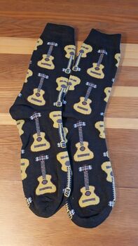 Guitar Socks In A Box. Adult One Size. Secret Santa, 3 of 11