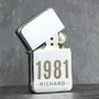 Personalised Date And Name Lighter, thumbnail 2 of 8