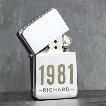 Personalised Date And Name Lighter, 2 of 8