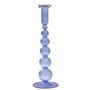 Ashley Blue And Lilac Piped Glass Candle Holder, thumbnail 4 of 4