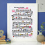 80th Birthday Personalised Print The Road To 80, thumbnail 10 of 12