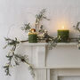 White Berry Garland With Frosted Leaves – 145cm, thumbnail 2 of 2