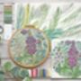 Lupin Hand Embroidery Pattern Design, thumbnail 11 of 12