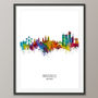 Brussels Skyline Portrait Print And Box Canvas, thumbnail 3 of 5