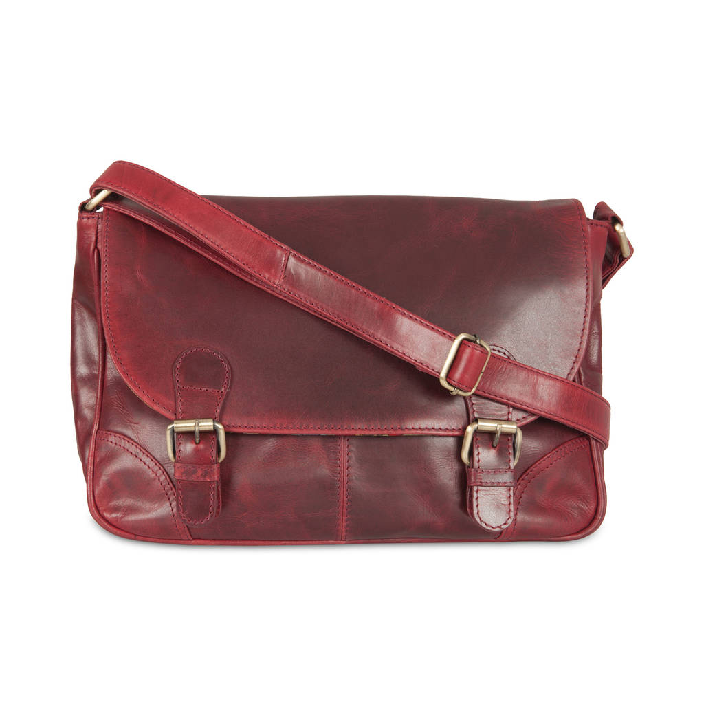 classic leather cross body satchel bag by the leather store ...