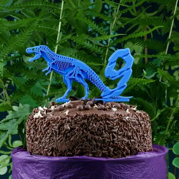 T Rex Number Cake Topper, 5 of 7