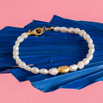 Seed Pearl And Gold Bead Bracelet, 2 of 4