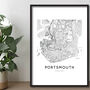 Custom Location Map Print, Personalised City, Town Map, Any Location, thumbnail 8 of 10
