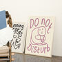 Do Not Disturb Bedroom Doodle Wall Art Print, thumbnail 11 of 12