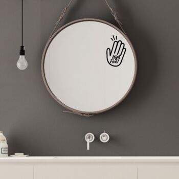 High Five Mirror Decal / Sticker 24 Colours, 4 of 10