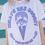 What's The Scoop Women's Graphic T Shirt, thumbnail 1 of 4