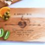 A Great Big Hug Personalised Cutting Serving Board, thumbnail 4 of 6