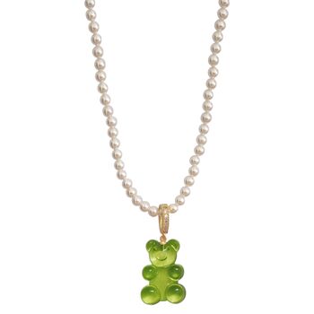 Transparent Gummy Bear Pendant Necklace, 9 of 11