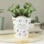 Personalised Wild Flowers Plant Pot, thumbnail 2 of 4