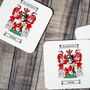 Set Of Four Coat Of Arms Coasters – Personalised Gift, thumbnail 4 of 6