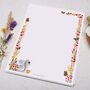 A4 Letter Writing Paper With Floral Poppy And Swan, thumbnail 3 of 4