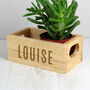 Personalised Name Only Mini Wooden Crate, thumbnail 1 of 5