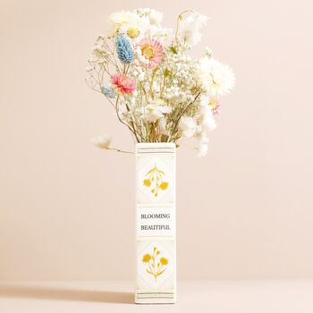 Personalised Ceramic Little Book Of Flowers Vase, 3 of 4
