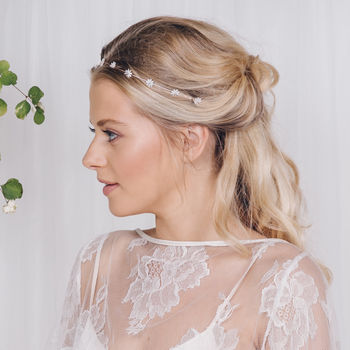 Flower Wedding Headband Bridal Hairvine Daisy, 3 of 12