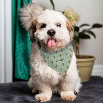 Personalised Highland Cow Dog Bandana, 2 of 5