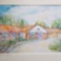 Personalised House Portrait Painting. House Portrait Illustration. Custom House Portrait With Pets. House Sketch. Original Art Not A Print, thumbnail 10 of 12