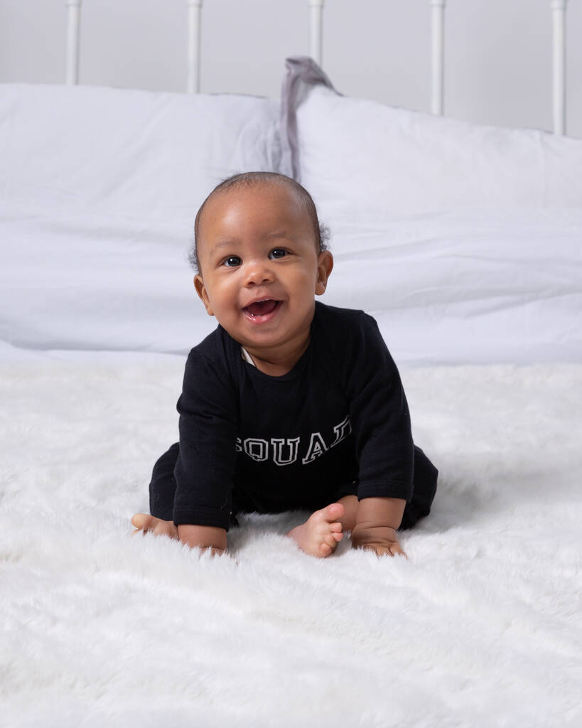 Squad, Cotton Baby Grow, New Baby Sleepsuit, 1 of 5